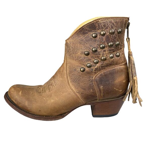 Shyanne Women’s Maisie Brown Studded Boho Western Boot Size US 6.5 - Picture 3 of 10